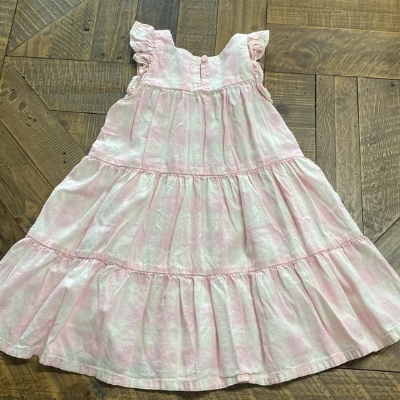 Old Navy Pink Plaid Dress 3T - Picture 3 of 5